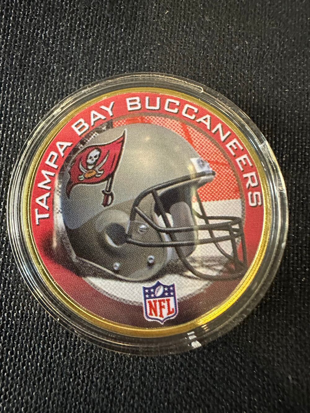 Old School Tampa Bay Buccaneers Helmet Collectible Coin NFL Football Fan Gift